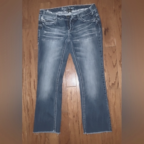 Ariya Jeans Fringed Hem Size 11/12 - Picture 4 of 7